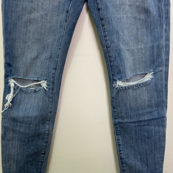 Banana Republic Skinny Distressed Jeans sz 27 - Picture 3 of 9